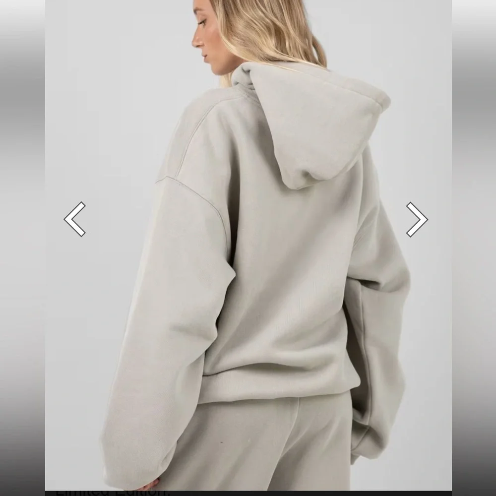COMFRT Minimalist Hoodie and Sweatpants Set in Cement - Picture 4 of 14